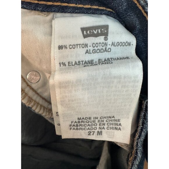 Levis Bold Curve Straight Leg Jeans Womens Size 4/27 Medium Wash Denim Cotton Bl - Picture 5 of 6